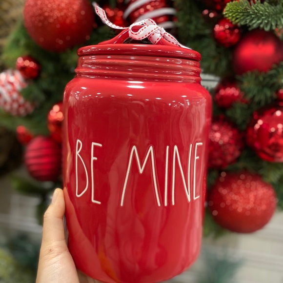 rae dunn be mine canister
